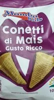 Suhkru kogus sees Conetti di mais