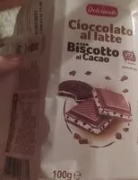 İçindeki şeker miktarı Cioccolato al latte con biscotto