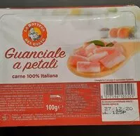 Sokerin määrä sisällä Guanciale a petali