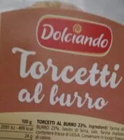 चीनी की मात्रा Torcetti al burro