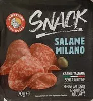 Sokerin määrä sisällä Salame Milano