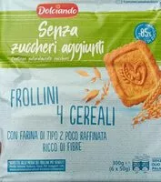 Cantidad de azúcar en Frollini 4 cereali