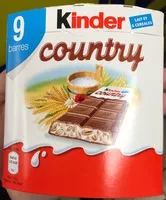 含糖量 Kinder Country - 9 barres