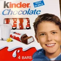 Amount of sugar in Kinder Chocolate
