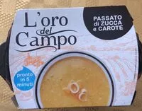 Sokerin määrä sisällä Passato di zucca e carote