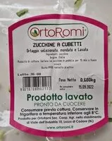 Amount of sugar in Zucchine a cubetti
