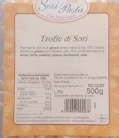 Количество сахара в Trofie di Sori