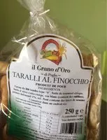 入っている砂糖の量 Taralli Al Finocchio