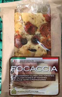 Cantidad de azúcar en Focaccia Mit Schwarzen Oliven Und Tomaten