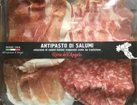 Sokerin määrä sisällä Antipasto di salumi