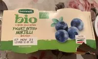 Suhkru kogus sees Yogurt intero mirtilli biologico