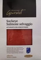 Suhkru kogus sees Sockeye Salmone selvaggio