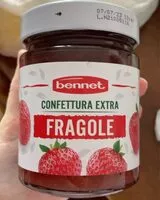Suhkru kogus sees Confettura Extra Fragole