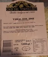 Quantité de sucre dans Tagliolini