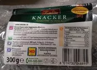 含糖量 Knacker tradizione in tavola