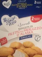 Suhkru kogus sees Nuggets di filetto di merluzzo d'alaska