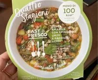 Количество сахара в Zuppa amabile con spinacino, orzo e fagiolini verdi