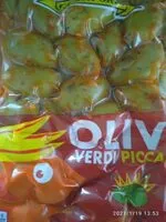 Quantité de sucre dans Olive verdi piccanti