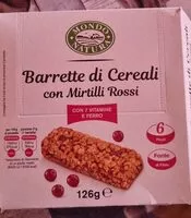 Jumlah gula yang masuk Barretta di cereali con Mirtilli Rossi