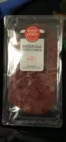 Suhkru kogus sees Bresaola punta d'anca