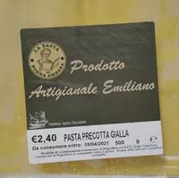 İçindeki şeker miktarı Pasta precotta gialla