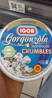 Cantidad de azúcar en Gorgonzola doux aop crumbles