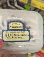 Sokerin määrä sisällä Gelato stracciatella