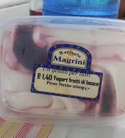 Sokerin määrä sisällä Gelato Yogurt frutti di bosco