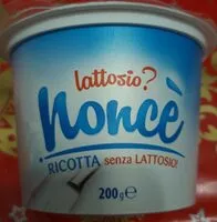 चीनी की मात्रा Ricotta senza lattosio