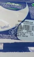Amount of sugar in Mozzarella fiordilatte