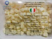 Cantidad de azúcar en Mozzarella a cubetti