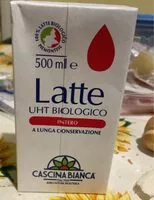 Sokerin määrä sisällä Latte UHT biologico intero