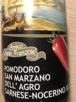 Cantidad de azúcar en Pomodoro San Marzano dell‘agro Sarnese-Nocerino D.O.P