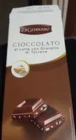 Sokerin määrä sisällä Cioccolato al latte con granella di torrone