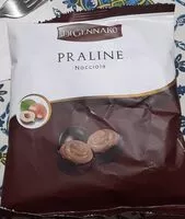 Sokerin määrä sisällä Praline nocciola
