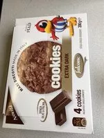 Suhkru kogus sees Biscotti Cioccolato Cookies Extra Fondente