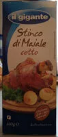 入っている砂糖の量 Stinco di maiale