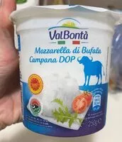 Sokerin määrä sisällä Mozzarella di bufala campana