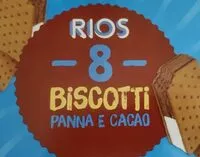Suhkru kogus sees Biscotti panna e cacao