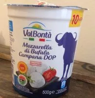 Sokerin määrä sisällä Mozzarella di Bufala Campana DOP
