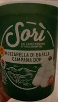 Amount of sugar in Mozzarella di bufala campana DOP