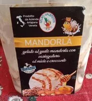 Sokerin määrä sisällä Gelato al gusto mandorla con variegatura al miele e croccante