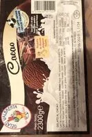 Sokerin määrä sisällä Gelato al cacao