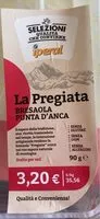 Amount of sugar in Bresaola punta d’anca