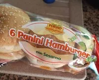 Sokerin määrä sisällä 6 panini hamburger