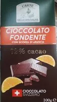 चीनी की मात्रा Cioccolato fondente con scorza di arancia