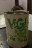 Cantidad de azúcar en Piselli Fini