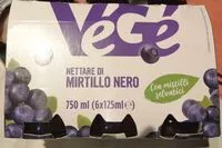 Количество сахара в Nettare mirtillo nero vegé
