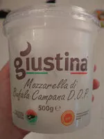 Zuckermenge drin Giustina - Mozzarella di bufala campana DOP