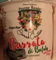 Jumlah gula yang masuk Burrata di Bufala